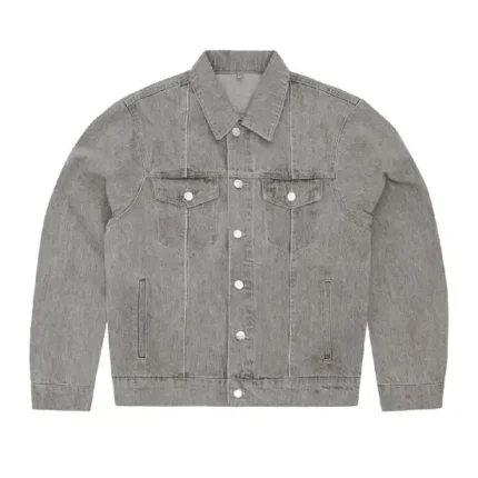 Corteiz C-Star Denim Trucker Jacket Grey