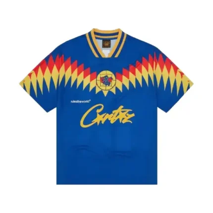 Corteiz Club RTW Football T-Shirt Blue