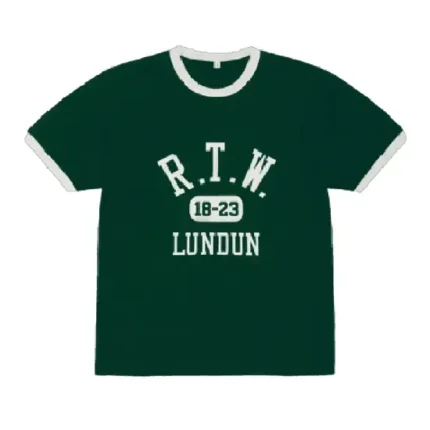 Corteiz College Ringer T-Shirt Forest Green