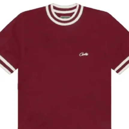 Corteiz Deala Knit T-Shirt Burgundy