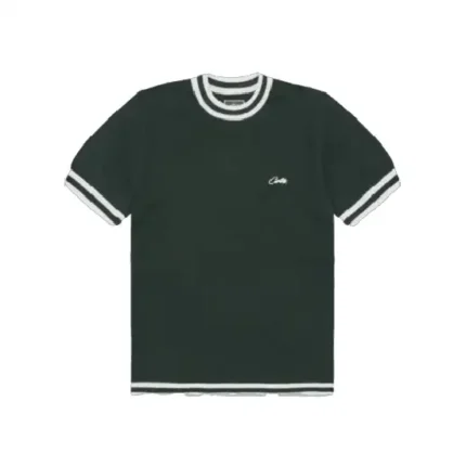 Corteiz Deala Knit T-Shirt Forest Green