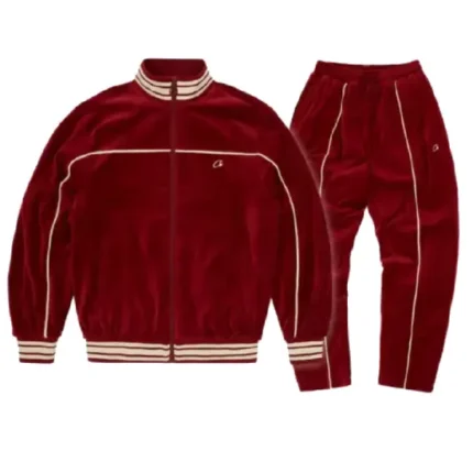 Corteiz VVS Uptown Tracksuit Burgundy