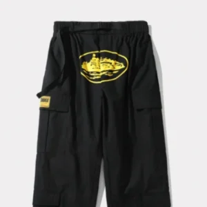 Corteiz Purp Guerillaz Cargos Black/Yellow